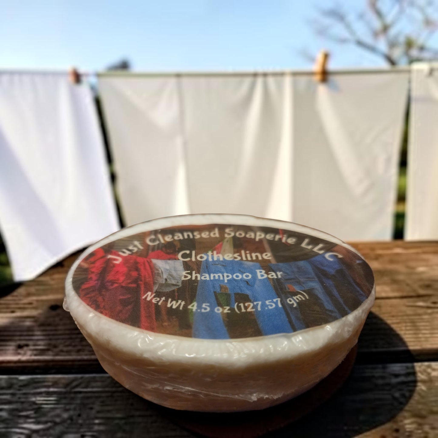 Clothesline Shampoo Bar